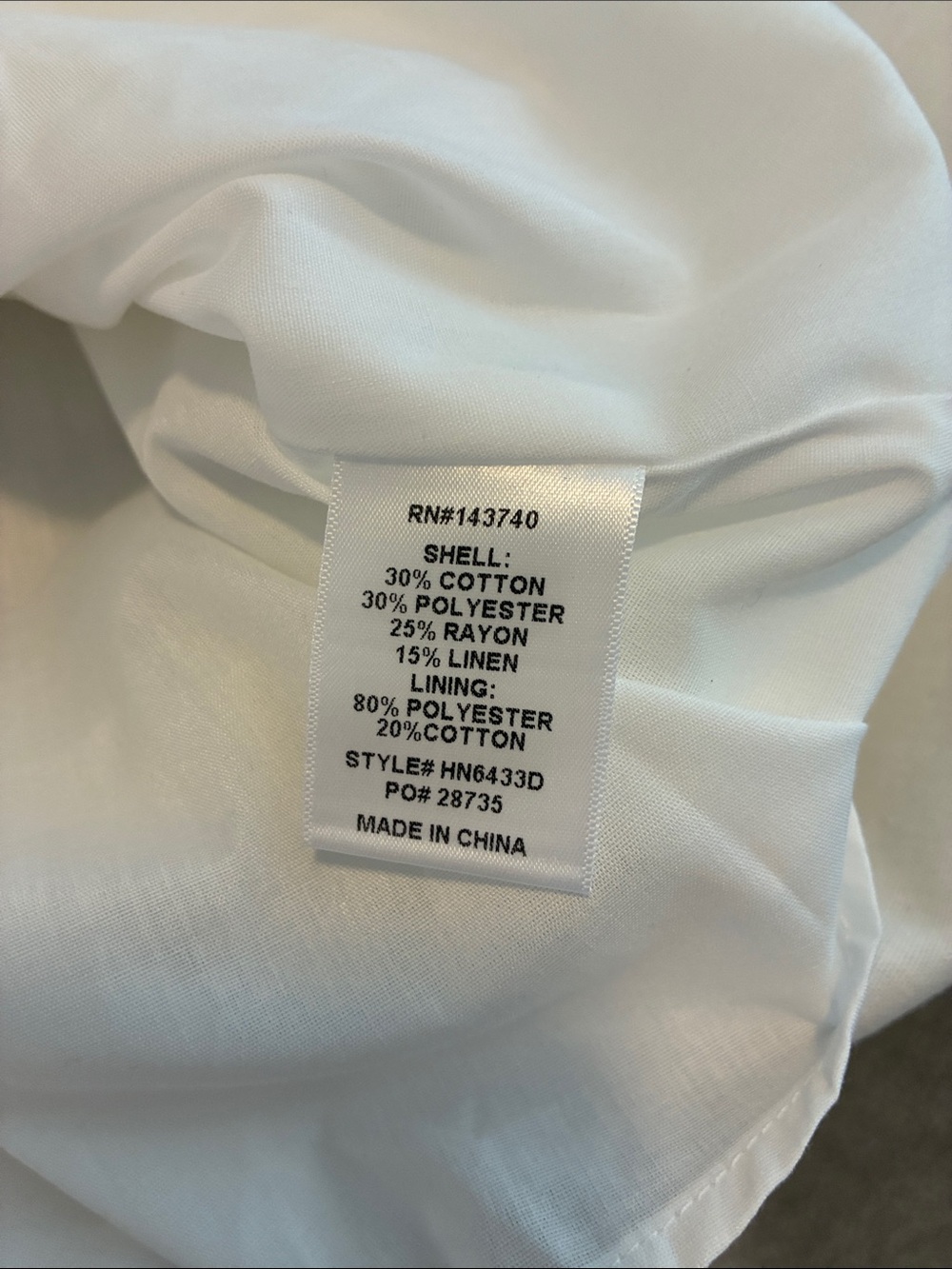 NWT Avara White Contrast Trim Midi Dress Sz S - Picture 9 of 9